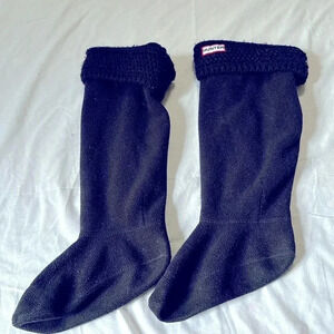 Hunter Fleece cable knit boot liners, black M 5-7